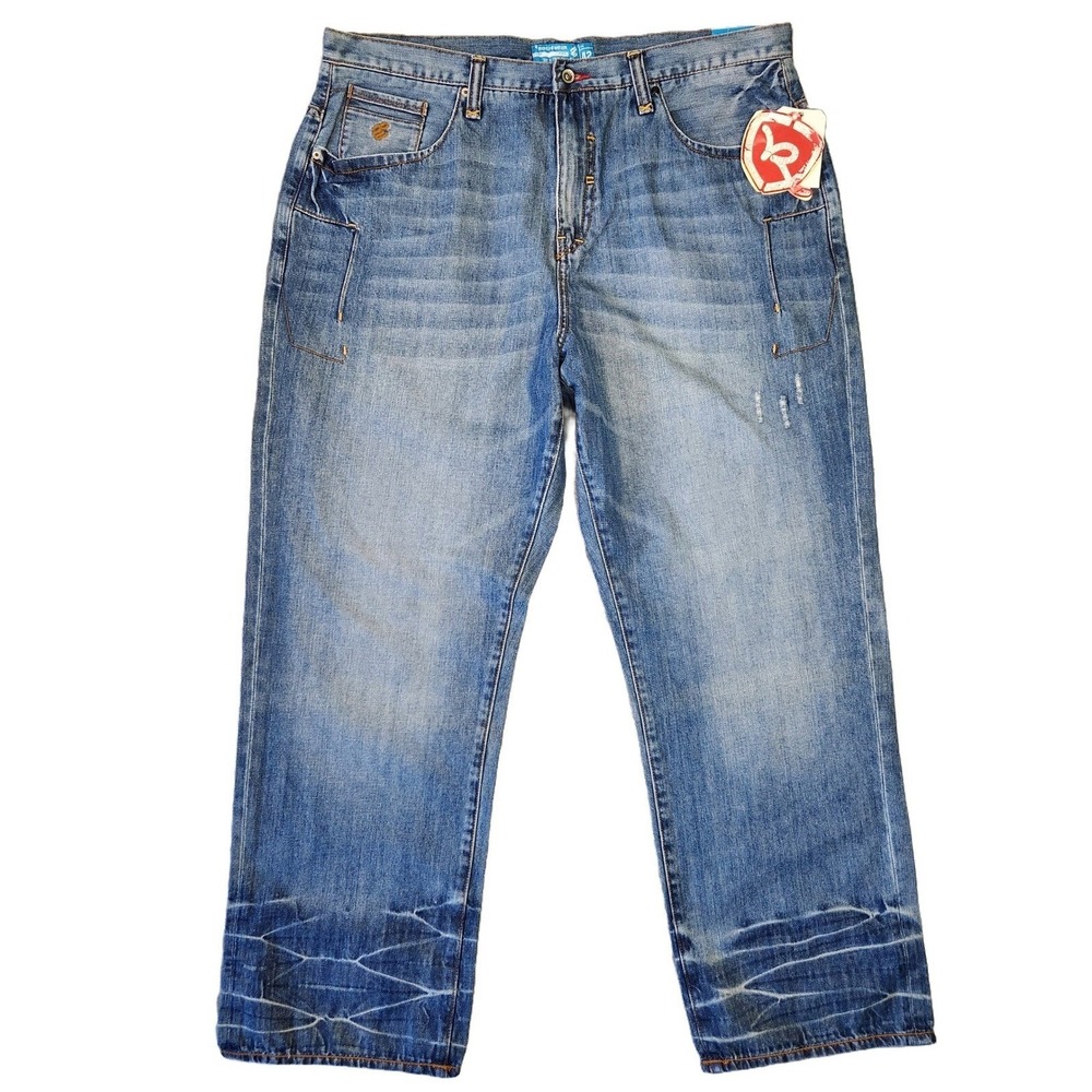 Rocawear‎ Denim Jeans Cyber Y2k Baggy Grunge Punk Skater 2000s Wide Leg Size 42